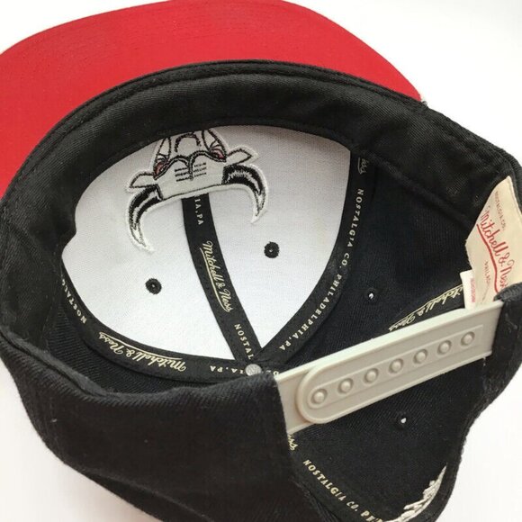 Mitchell & Ness NBA Chicago Bulls Cap Black Gray Adjustable Snapback Hat - Picture 10 of 10